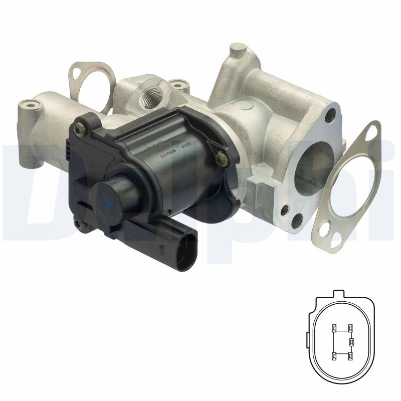 EG10509-12B1 Delphi Клапан EGR