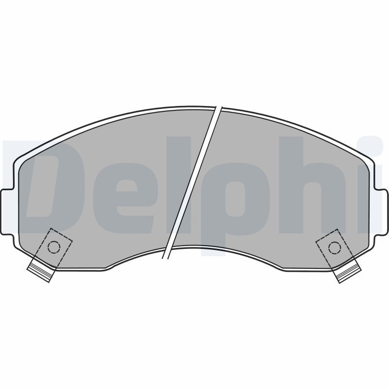 LP1442 Delphi Колодки гальмівні (передні) Chevrolet Cruze 00-08/Subaru Justy 07-/Suzuki Ignis 00-