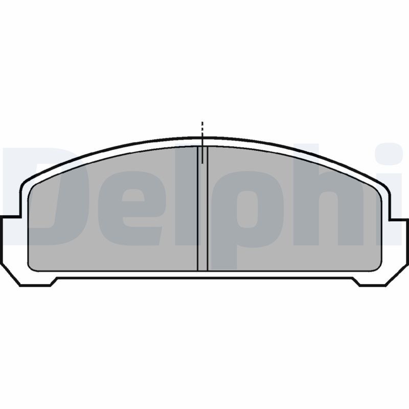 LP1583 Delphi Колодки гальмівні (передні) Ford Transit 00- (Bosch)