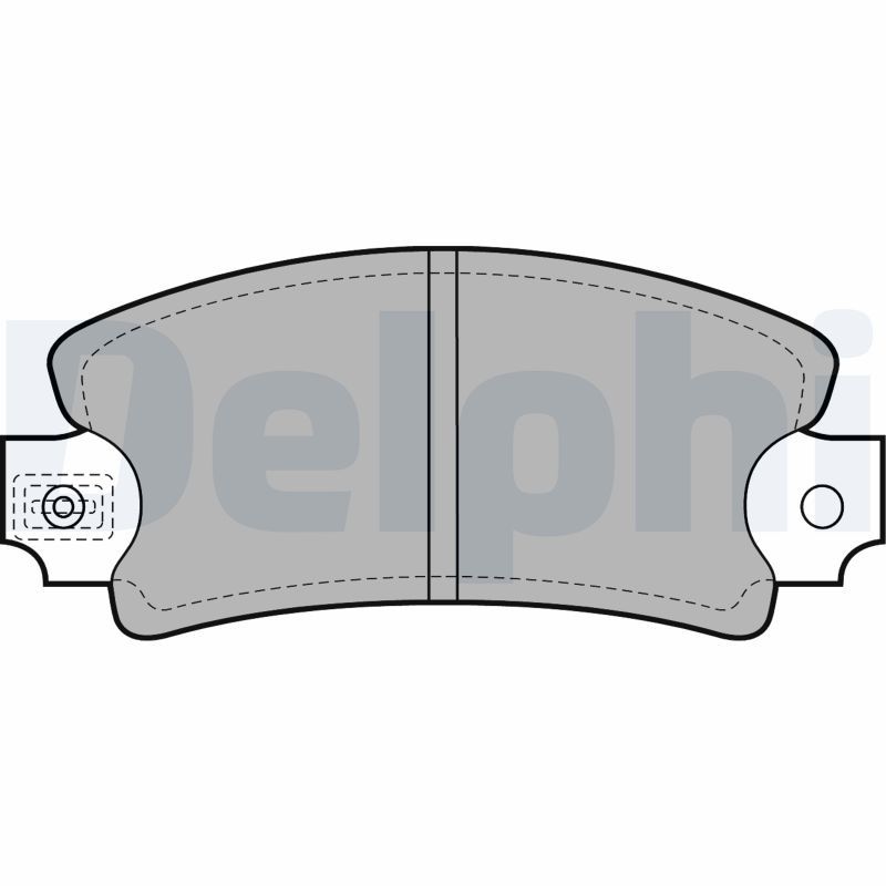 LP1743 Delphi Колодки гальмівні (передні) Hyundai Santa Fe/Trajet 01-08 (Mando)