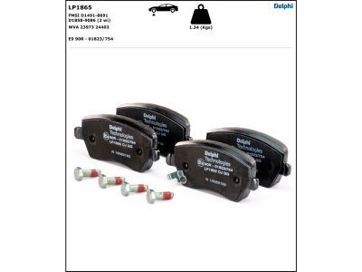 LP1865 Delphi Колодки гальмівні (передні) Opel Agila/Suzuki Swift 05- (TRW)