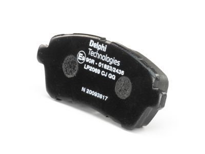 LP2069 Delphi Колодки гальмівні (передні) Ford Fiesta 08-/Mazda 2 07-15 (з прижимною пластиною)