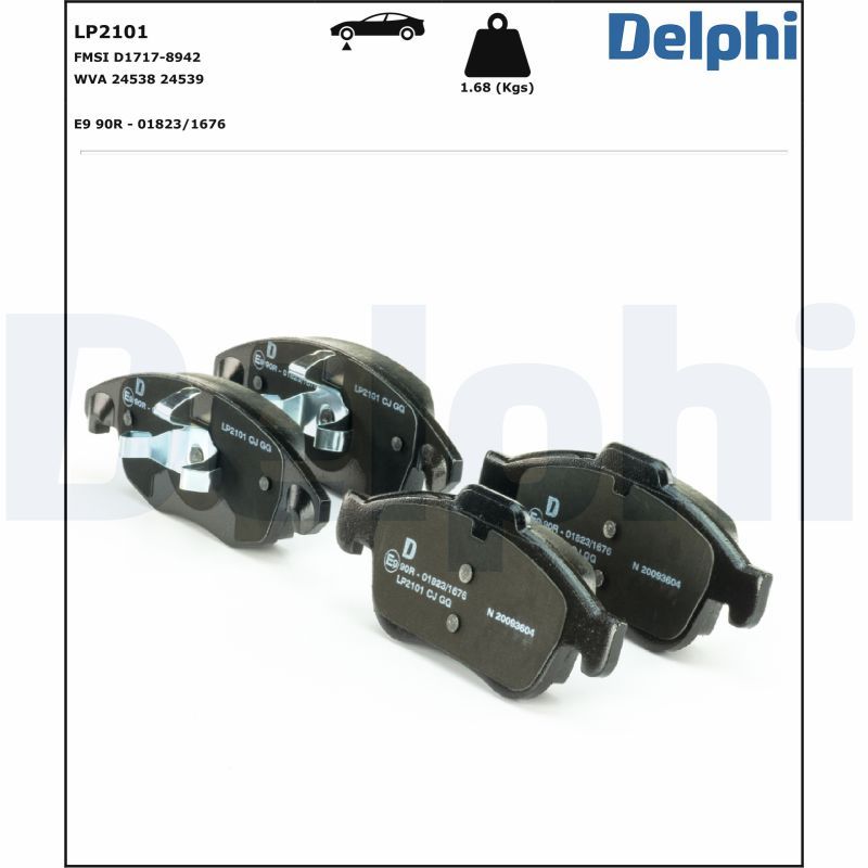 LP2101 Delphi Гальмівні колодки до дисків