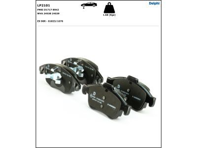 LP2101 Delphi Гальмівні колодки до дисків