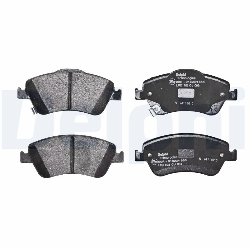 LP2102 Delphi Колодки гальмівні (передні) Toyota Auris 06-12/Corolla 06-14