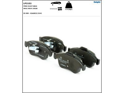 LP2152 Delphi Гальмівні колодки до дисків