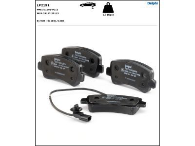 LP2191 Delphi Гальмівні колодки до дисків