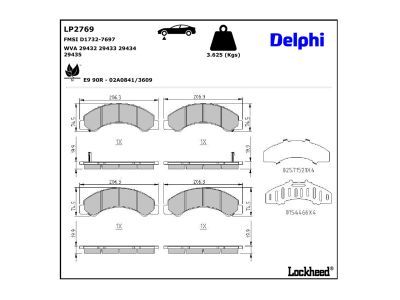 LP2769 Delphi Гальмівні колодки до дисків