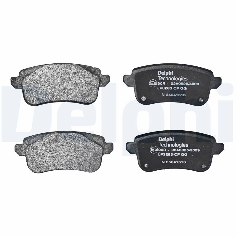 LP3283 Delphi Колодки гальмівні (задні) Renault Megane IV/Scenic IV/Grand Scenic IV/Talisman 16-