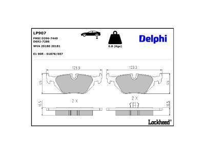 LP907 Delphi Гальмівні колодки до дисків