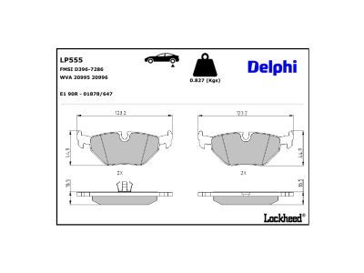 LP963 Delphi Гальмівні колодки до дисків