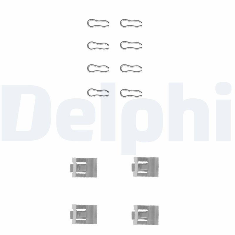 LX0075 Delphi Монтажний комплект гальмівних колодок