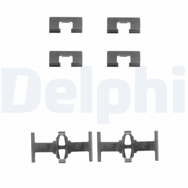 LX0197 Delphi Монтажний комплект гальмівних колодок