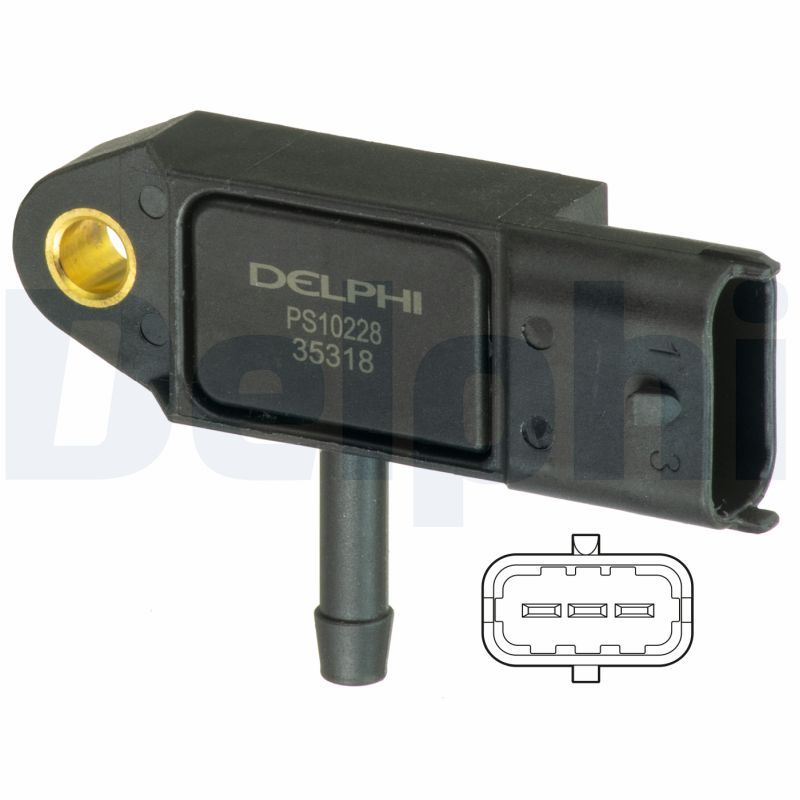 PS10228 Delphi Датчик тиску в впускному колекторі