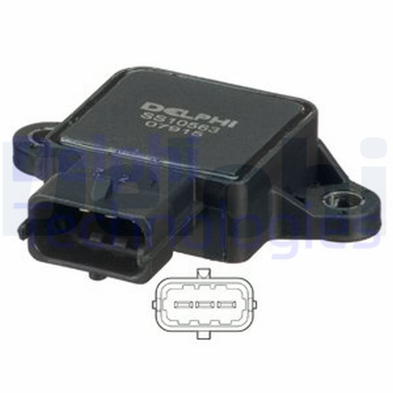 SS10563-12B1 Delphi Датчик положення заслонки дросельної