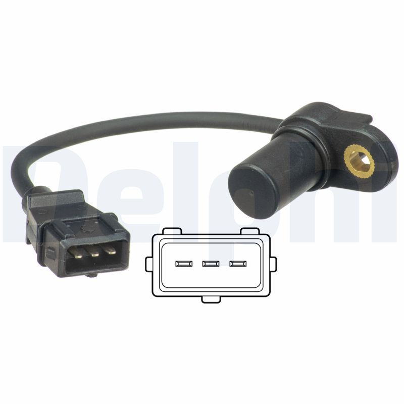 SS20133 Delphi Датчик ABS (передній) Citroen C2/C3/Peugeot 1007 03- (L=1060mm)