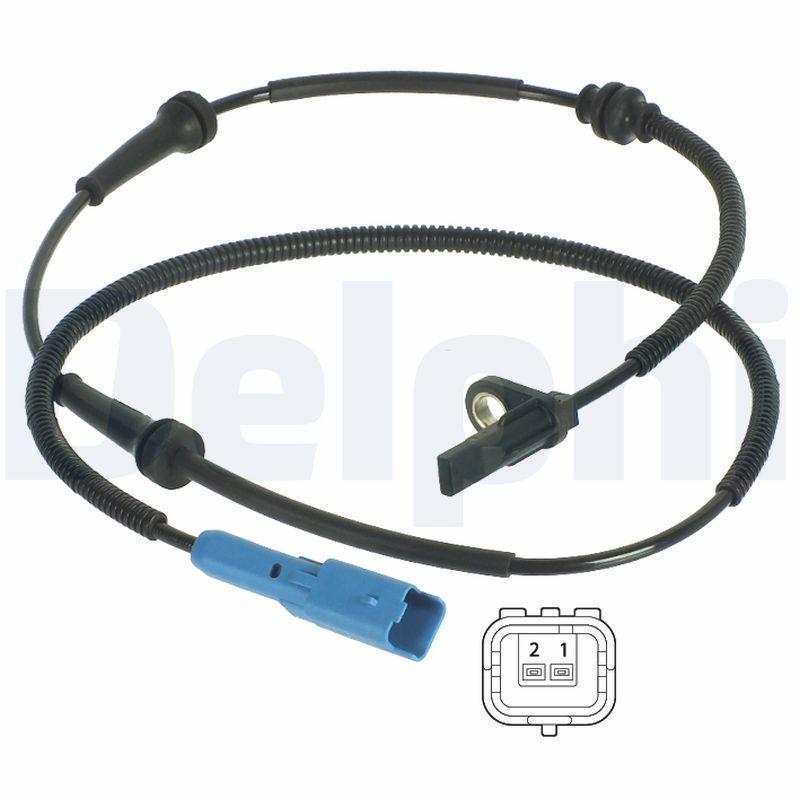 SS20133 Delphi Датчик ABS (передній) Citroen C2/C3/Peugeot 1007 03- (L=1060mm)
