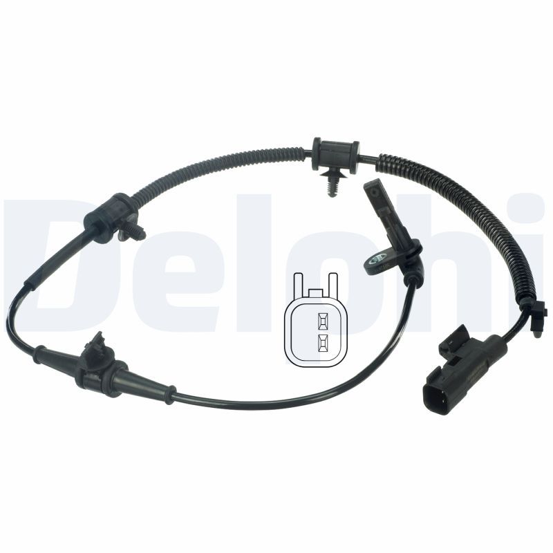 SS20377 Delphi Датчик ABS (передній) Opel Insignia 1.4-2.0CDTI 08- (L=740mm)