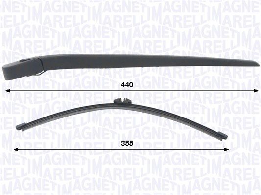 Magneti Marelli 000723180451 Комплект двірників, система склоочисників