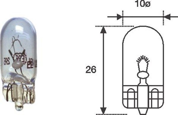 Magneti Marelli 002051900000 Автолампа W5W 12V 5W W2.1x9.5d Standard (без цоколя) (W5W 12V Blue)