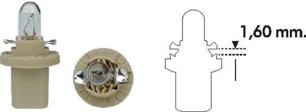 Magneti Marelli 002052800000 Автолампа 12V 1.5W B8.5d Standard (PB5 1,5W 12V)