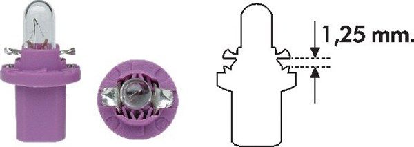 Magneti Marelli 002052900000 Автолампа PBX5 12V 0.4W BX8.5d (PBX5 0,4W 12)