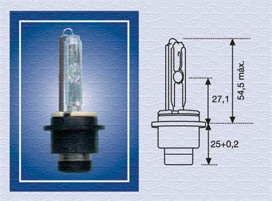 Magneti Marelli 002541100000 Лампа ксенонова D2S 85В, 35Вт, P32d-2 (вир-во Magneti Marelli)