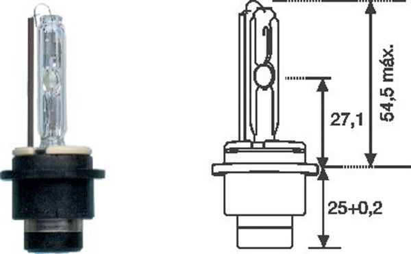 Magneti Marelli 002541100000 Лампа ксенонова D2S 85В, 35Вт, P32d-2 (вир-во Magneti Marelli)