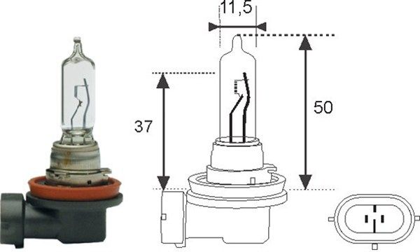 Magneti Marelli 002548100000 Автолампа H9 12V 65W PGJ19-5 (H9 12V)