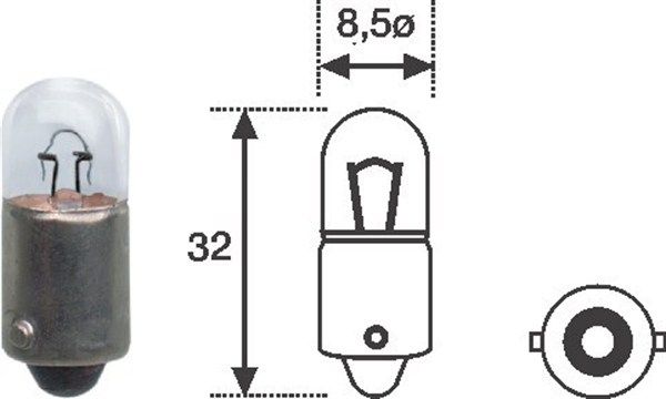 Magneti Marelli 002893200000 Автолампа T3W 12V 3W BA9s Standard (T3W 12V)
