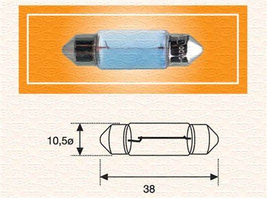 Magneti Marelli 009423100000 Автолампа C5W 24V 5W SV8.5-8 Standard 24V (C5W 24V)