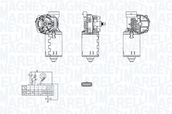 Magneti Marelli 060500101010 Двигун склоочисника