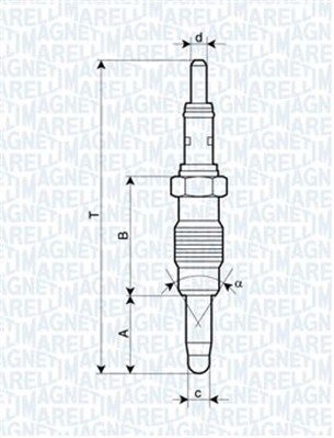 Magneti Marelli 062900011304 Свічка розжарювання