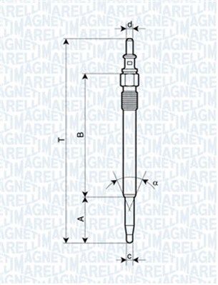 Magneti Marelli 062900052304 Свічка розжарювання