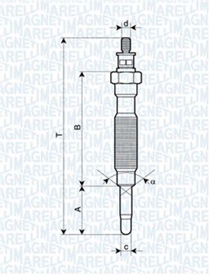 Magneti Marelli 062900072304 Свічка розжарювання