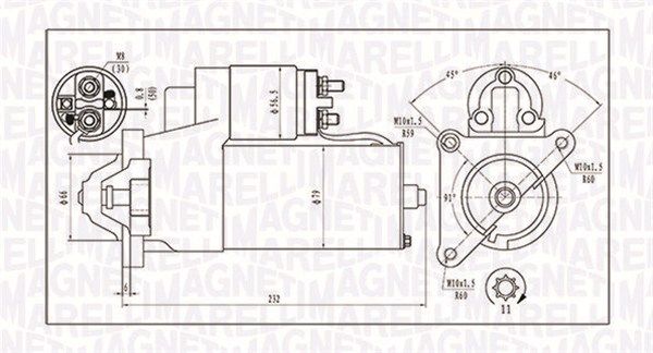 Magneti Marelli 063720373010 Стартер Citroen Berlingo/Jumper/Jumpy/Fiat Scudo/Peugeot Boxer/Expert/P