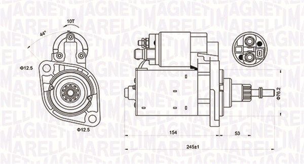 Magneti Marelli 063720619010 Стартер Audi A3 1.8 96-03/Ford Galaxy I 2.0i 95-06/Seat Ibiza II 2.0 i