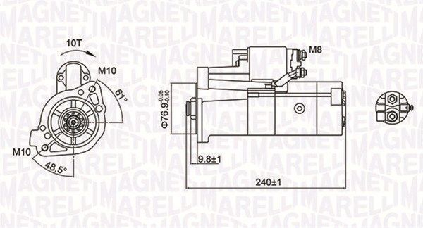 Magneti Marelli 063721221010 Стартер