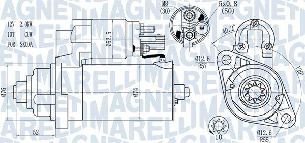 Magneti Marelli 063721393010 Стартер