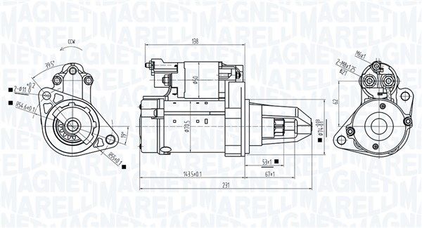 Magneti Marelli 063725589010 Стартер