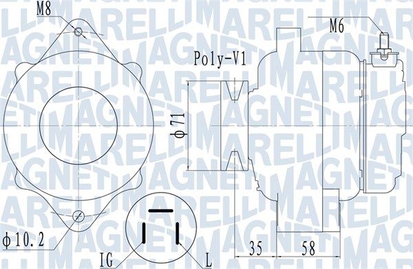 Magneti Marelli 063731120010 Генератор