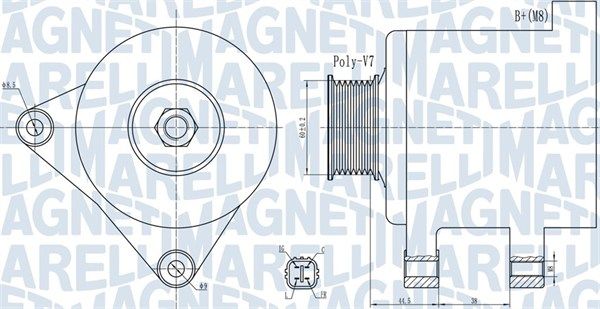 Magneti Marelli 063732078010 Генератор