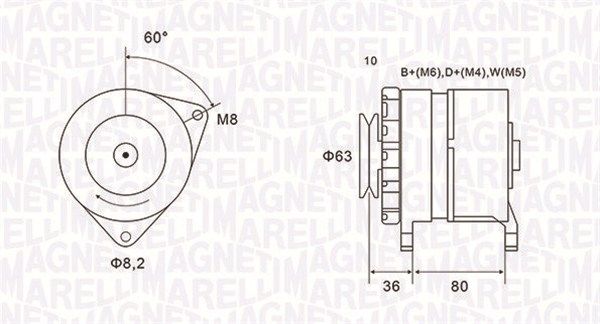 Magneti Marelli 063735060010 Генератор