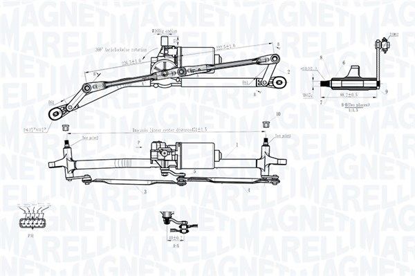 Magneti Marelli 064012001011 Система склоочисників