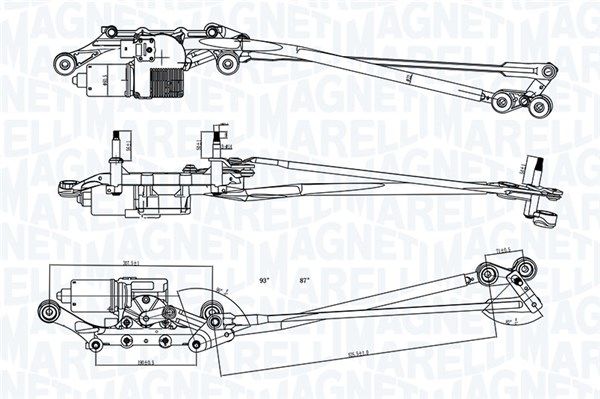 Magneti Marelli 064351731010 Система склоочисників
