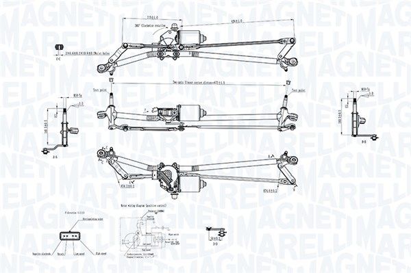 Magneti Marelli 064351742010 Система склоочисників