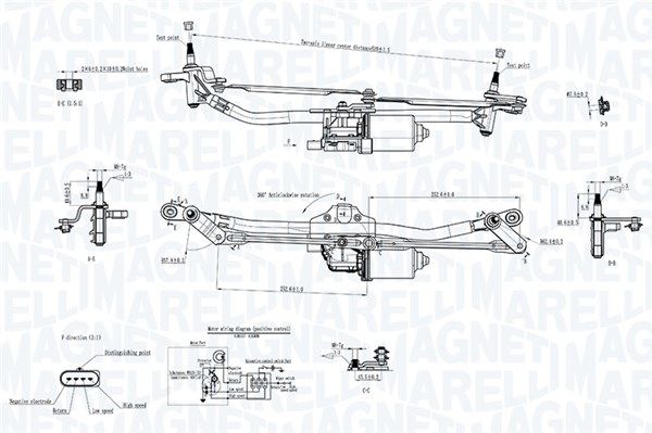 Magneti Marelli 064351744010 Система склоочисників