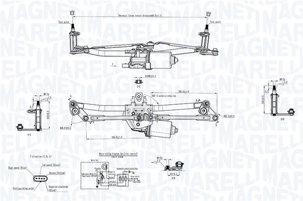 Magneti Marelli 064351747010 Система склоочисників