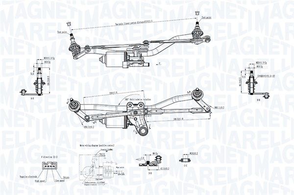 Magneti Marelli 064351764010 Система склоочисників