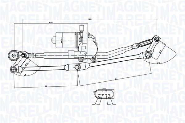 Magneti Marelli 064351765010 Система склоочисників